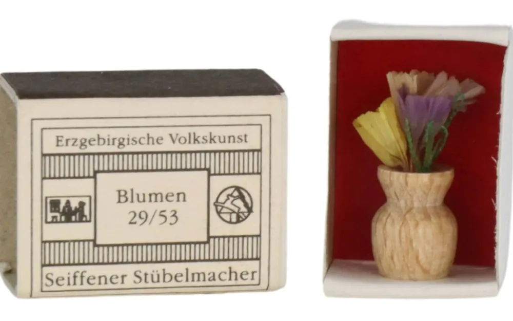 Gunter Flath Miniaturen*Miniatur-Mini-Zündholzschachtel Blumen, natur von