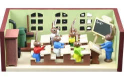 Gunter Flath Miniaturen*Miniaturstübchen Hasenschule mit Lehrer von