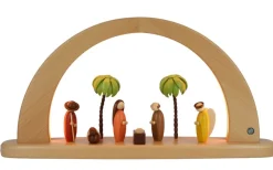 Müller Kleinkunst Schwibbogen*Moderner LED Schwibbogen Heilige Geschichte, , 49 cm von