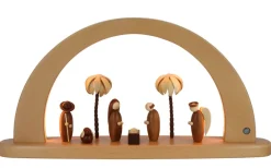Müller Kleinkunst Schwibbogen*Moderner LED Schwibbogen Heilige Geschichte, 49 cm von