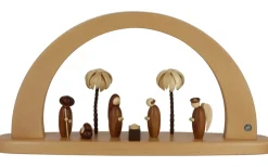 Müller Kleinkunst Schwibbogen*Moderner LED Schwibbogen Heilige Geschichte, 49 cm von