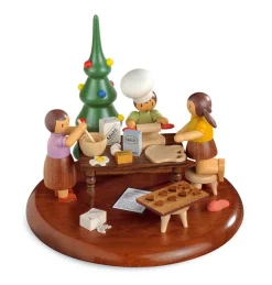 Müller Kleinkunst Spieluhr / Spieldose*Motivplattform Weihnachtsbäckerei für Spieluhr M19010 von