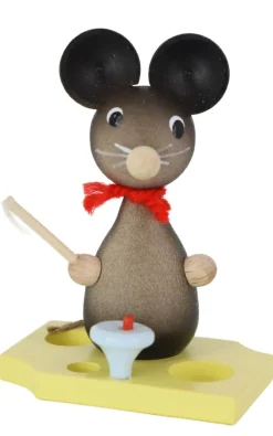 Zenker Tierfiguren*Mäusekind mit Kreisel, 7 cm von Ralf