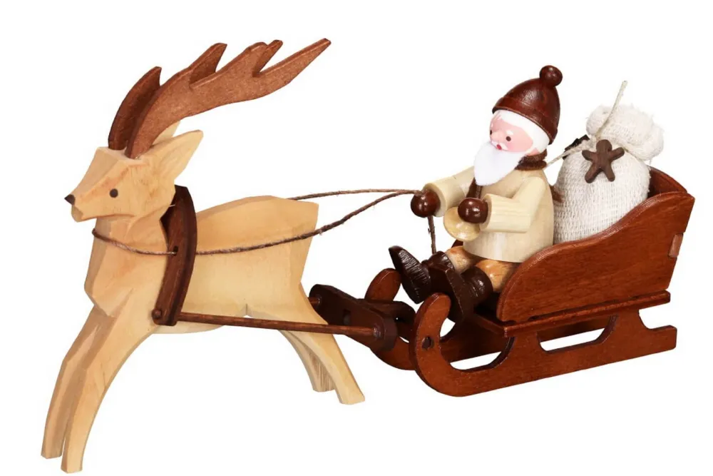 Romy Thiel Neuheiten | Romy Thiel Figuren*Nikolaus mit Rentierschlitten, von