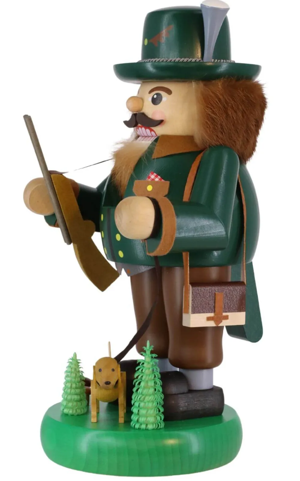 Richard Glässer GmbH Nussknacker*Nussknacker Förster mit Dackel, 33 cm, von Richard Glässer