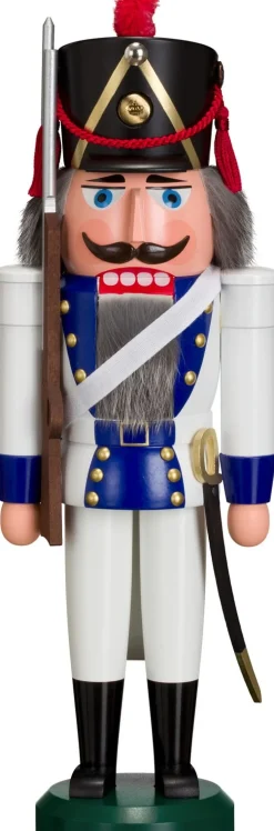 Seiffener Volkskunst eG Nussknacker*Nussknacker Grenadier, blau, 39 cm von