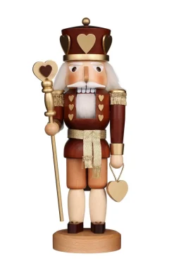 Christian Ulbricht Nussknacker*Nussknacker Herzkönig, natur, 38 cm von