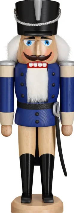 Seiffener Volkskunst eG Nussknacker*Nussknacker Husar, blau, 37 cm von