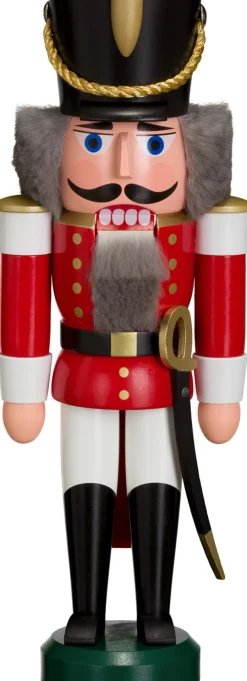 Seiffener Volkskunst eG Neuheiten | Nussknacker*Nussknacker Husar, rot, 28 cm von