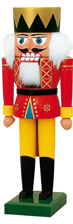 KWO Neuheiten | Nussknacker*Nussknacker König, 19 cm, rot-gelb von