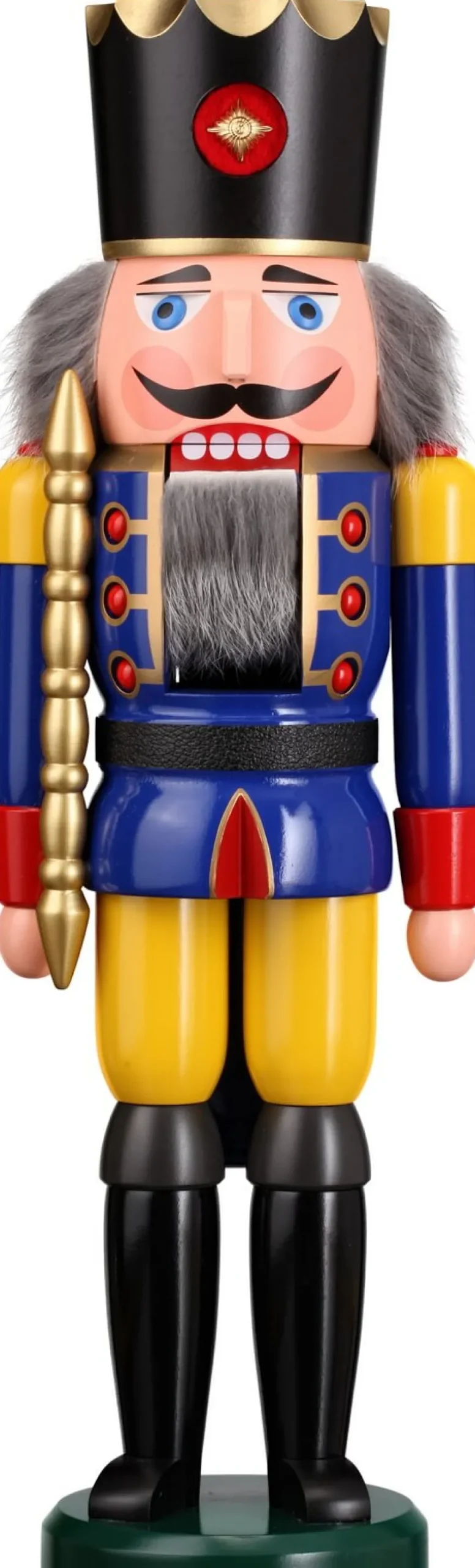 Seiffener Volkskunst eG Nussknacker*Nussknacker König, blau, 50 cm von