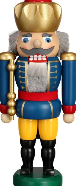 Seiffener Volkskunst eG Nussknacker*Nussknacker König blau von