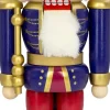 Seiffener Volkskunst eG Nussknacker*Nussknacker König Exklusiv, 25 cm, indigo - himbeer von