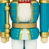 Seiffener Volkskunst eG Nussknacker*Nussknacker König Exklusiv, 25 cm, weiß - türkis von