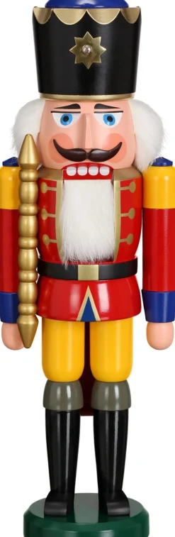 Seiffener Volkskunst eG Neuheiten | Nussknacker*Nussknacker König, rot, 38 cm von