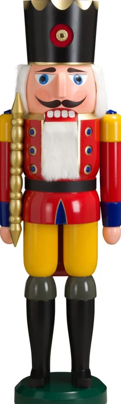 Seiffener Volkskunst eG Einzelstücke | Nussknacker*Nussknacker König rot, 100 cm von Seiffener Volkskunst