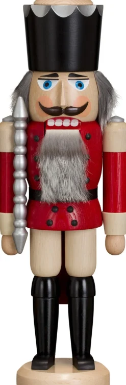 Seiffener Volkskunst eG Nussknacker*Nussknacker König, rot lasiert, 39 cm von