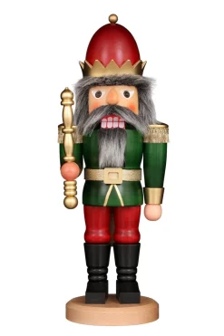 Christian Ulbricht Nussknacker*Nussknacker König rot-grün, 43 cm von