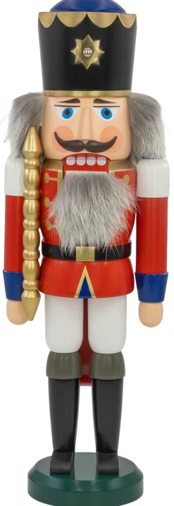 Seiffener Volkskunst eG Nussknacker*Nussknacker König, rot-weiß, 39 cm von