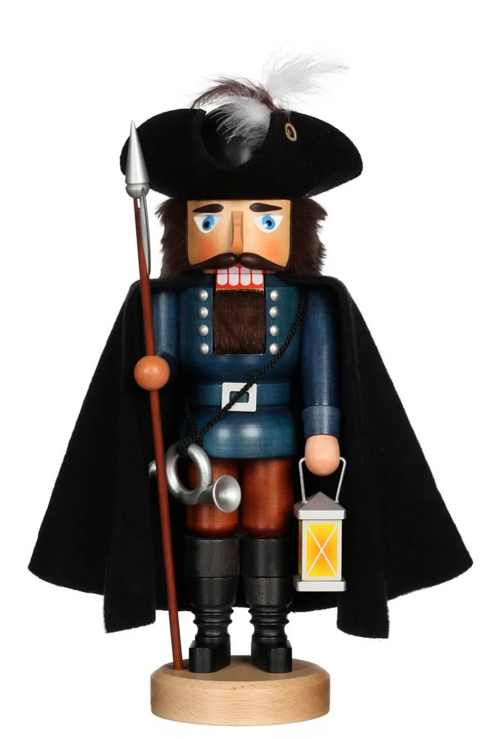 Christian Ulbricht Auslaufartikel*Nussknacker Nachtwächter, farbig, 38 cm von