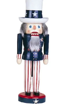 Holzkunst Gahlenz Nussknacker*Nussknacker Onkel Sam, 29 cm von