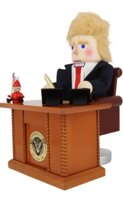 Steinbach Nussknacker Nussknacker*Nussknacker Präsident Trump am Schreibtisch im Oval Office - ein Stück Geschichte von Steinbach