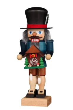 Christian Ulbricht Nussknacker*Nussknacker Schwarzwälder mit Kuckucksuhr, 27 cm von