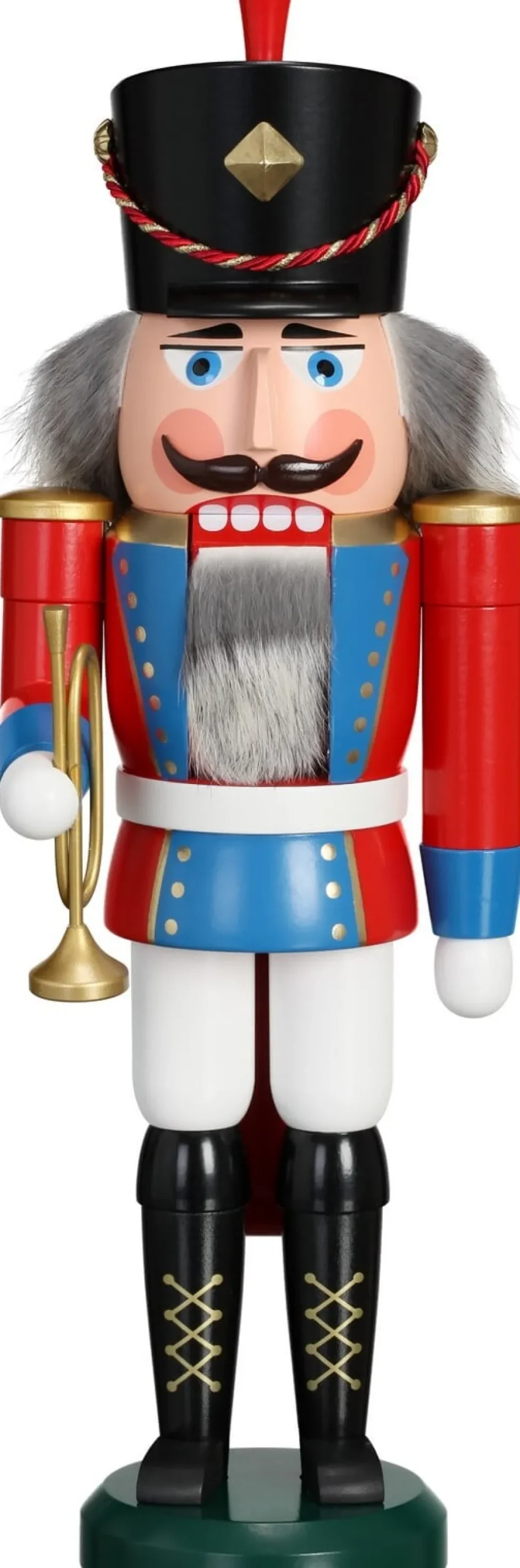 Seiffener Volkskunst eG Bestseller | Nussknacker*Nussknacker Trompeter, 39 cm von