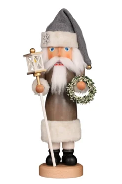 Christian Ulbricht Nussknacker*Nussknacker Weihnachtsmann mit Kranz, 41 cm von