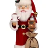Christian Ulbricht Auslaufartikel*Nussknacker Weihnachtsmann Kaffeefreund, 47 cm von