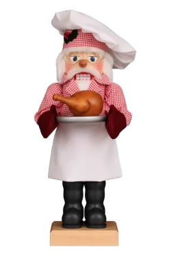 Christian Ulbricht Auslaufartikel | Nussknacker*Nussknacker Weihnachtsmann Küchenchef, 46 cm von