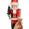 Christian Ulbricht Einzelstücke | Nussknacker*Nussknacker Weihnachtsmann mit Baum, 80 cm von