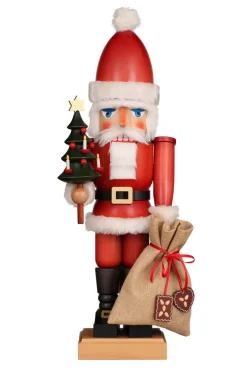 Christian Ulbricht Einzelstücke | Nussknacker*Nussknacker Weihnachtsmann mit Baum, 80 cm von