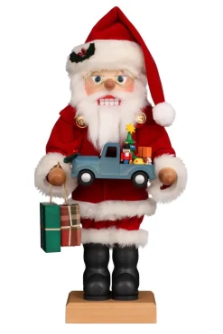 Christian Ulbricht Nussknacker*Nussknacker Weihnachtsmann mit Spielzeugauto, 47 cm von