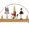 Volkskunstwerkstatt Eckert Auslaufartikel | Schwibbogen*Original Seiffener Schwibbogen, klein mit natur Baum von Eckert