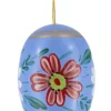 Figurenland Uhlig GmbH Ostereier*Osterei blau mit Blumen von