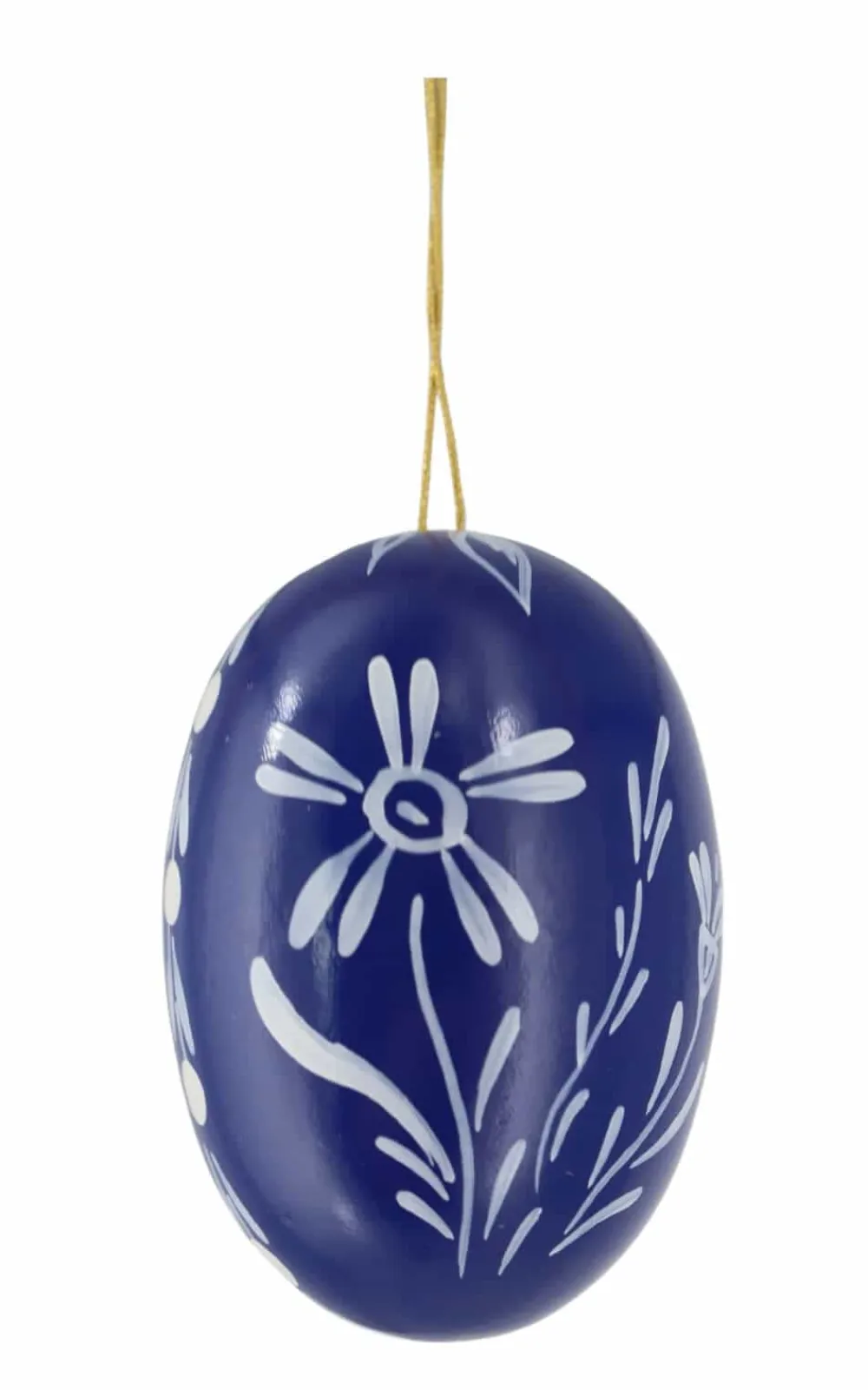 Figurenland Uhlig GmbH Ostereier*Osterei dunkelblau mit Margeriten von
