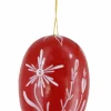 Figurenland Uhlig GmbH Ostereier*Osterei dunkelrot mit Kornblumen von