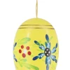 Figurenland Uhlig GmbH Ostereier*Osterei gelb mit Blumen von