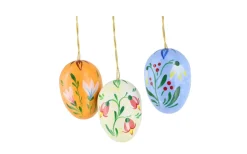 Figurenland Uhlig GmbH Ostereier*Ostereier mit Blumen, 3 cm, 6 Stück von
