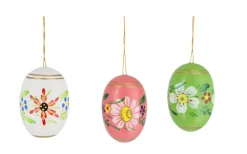 Figurenland Uhlig GmbH Neuheiten*Ostereier mit zarten Blüten, 5 cm, 6 Stück von