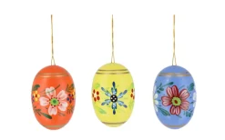 Figurenland Uhlig GmbH Neuheiten*Ostereier mit zarten Blüten, 5 cm, 6 Stück von