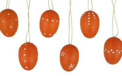 SEIFFENcom by Nestler GmbH Ostereier*Ostereier, orange, handbemalt, 6 Stück von SEIFFEN.COM