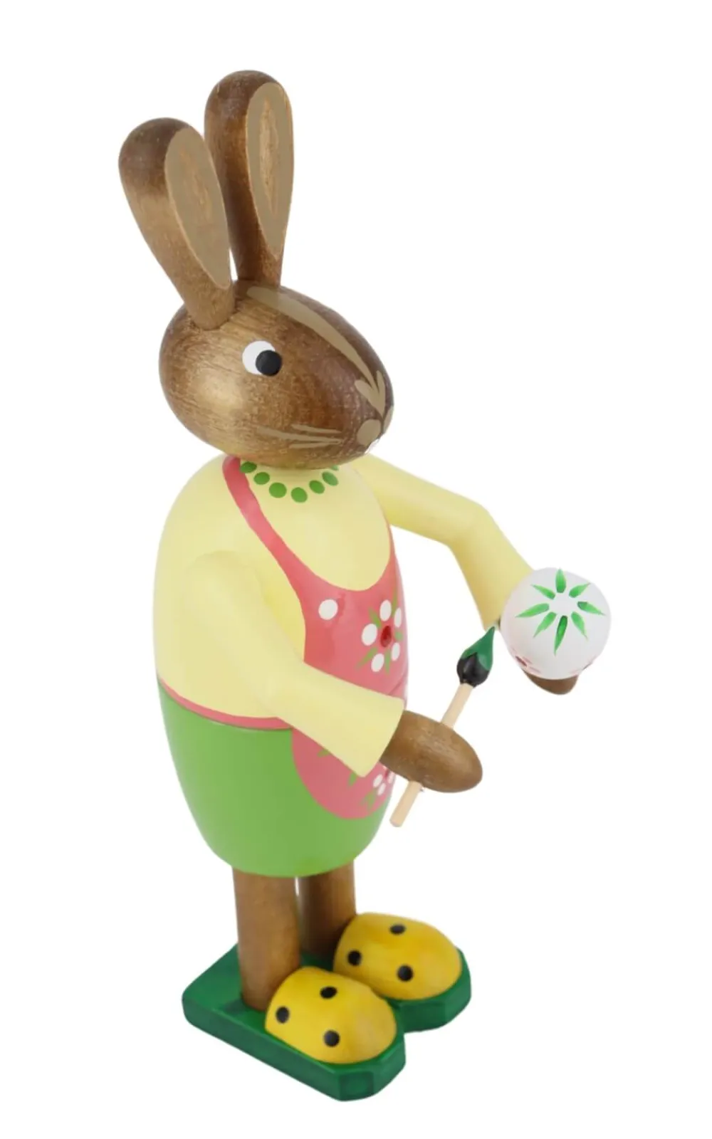 Figurenland Uhlig GmbH Osterhasen*Osterhase - Frau mit Pinsel und kleinem Osterei, 15 cm von