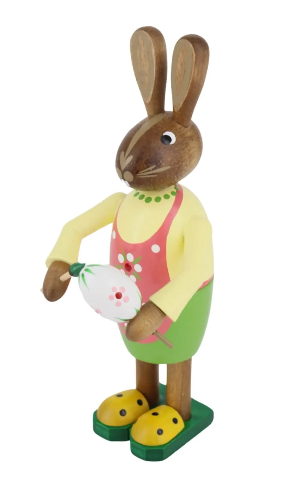 Figurenland Uhlig GmbH Osterhasen*Osterhase - Frau mit Pinsel und kleinem Osterei, 15 cm von