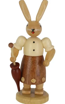 Müller Kleinkunst Osterhasen*Osterhase - Hasenfrau mit Regenschirm, , 11 cm von