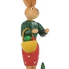 Holzkunst Gahlenz Osterhasen*Osterhase - Häsin mit Körbchen, 12 cm von