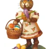 Hubrig Volkskunst Neuheiten | Osterhasen*Osterhase - Häsin mit Krokus, 9 cm von