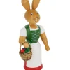 Holzkunst Gahlenz Osterhasen*Osterhase - Häsin mit langem Rock und Schürze, 26 cm von