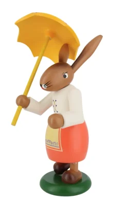 SEIFFENcom by Nestler GmbH Osterhasen*Osterhase - Häsin mit Schirm, 21 cm, von SEIFFEN.COM